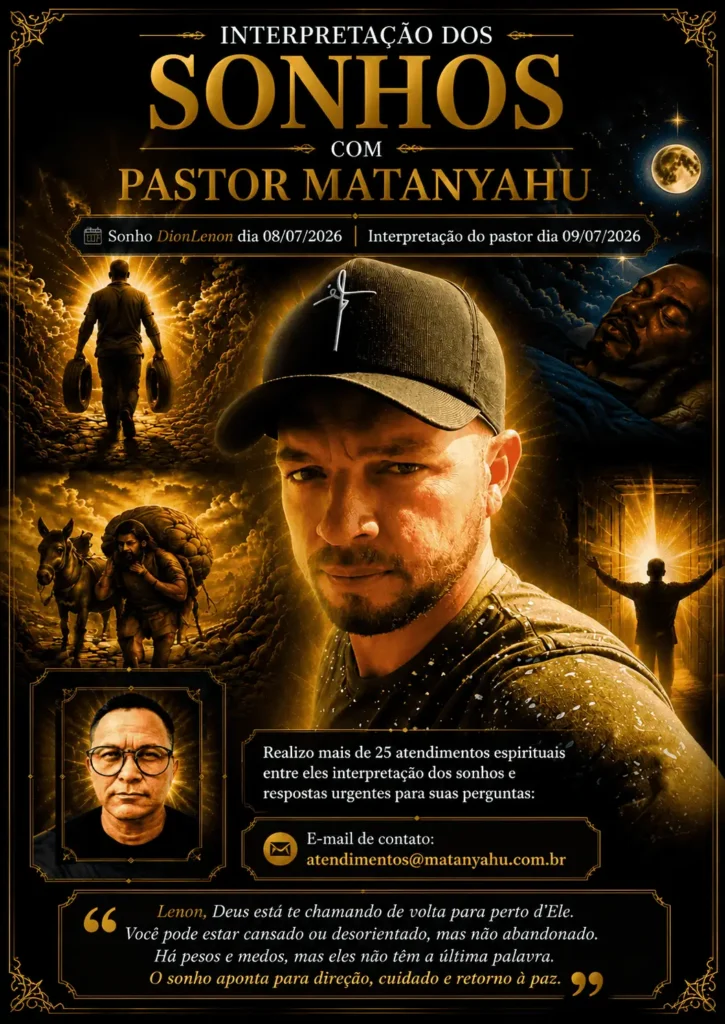 Capa de interpretação de sonhos com mensagem espiritual, mostrando reflexão cristã, oração e orientação de Deus através dos sonhos
